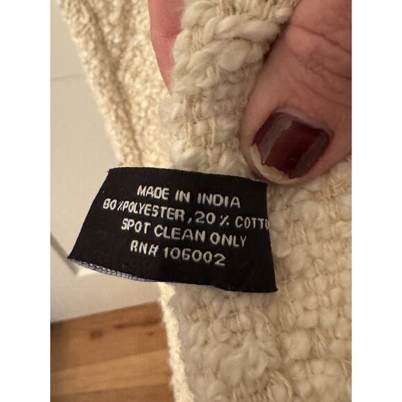 Max Studio Home Cream Table Runner 16” X 90” NWT - Picture 8 of 9